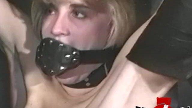 Tender dyke Tammi Ann bound and whipped by babe femdom