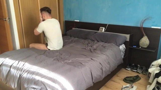 airbnb guest get up my bf and offer his dick