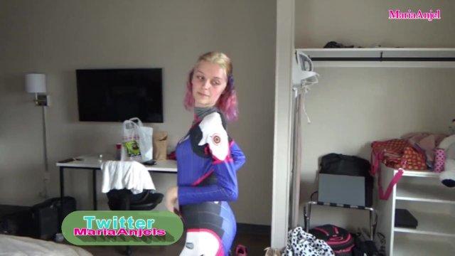 Maria Anjel gives Jack Moore A Booty Dance While In Dva Cosplay