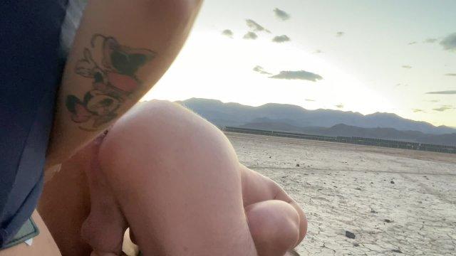 Pegging and Eating His Ass in the Middle of the Desert - Jamie Stone