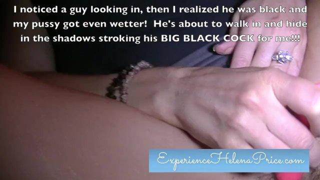 Helena Price - Giving Blowjob to random BIG BLACK COCK in Adult Theater!