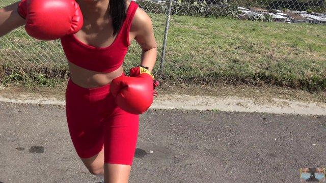 Don't Mess With Viva Athena. She will knock you out. Female Boxing POV