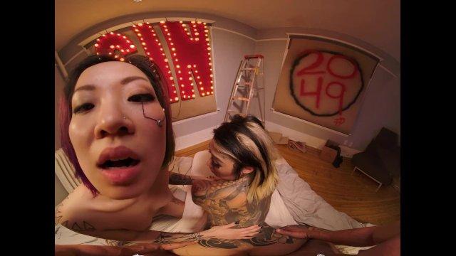 VR BANGERS Recover Fuck With Two Cyberpunk Sluts VR Porn