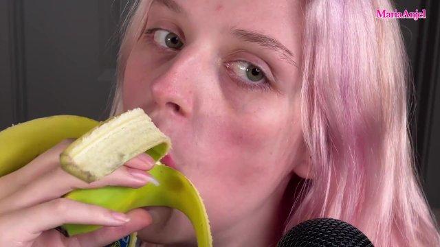 ASMR- GFE with Banana Sucking