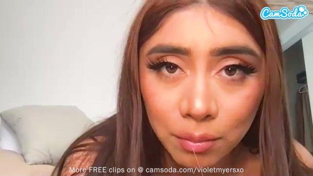 Camsoda - Big Titty Violet Myers Masturbates Hard With Dildo