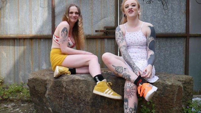 Carly Rae Summers and Azura Alii Get Caught Wanking in Public