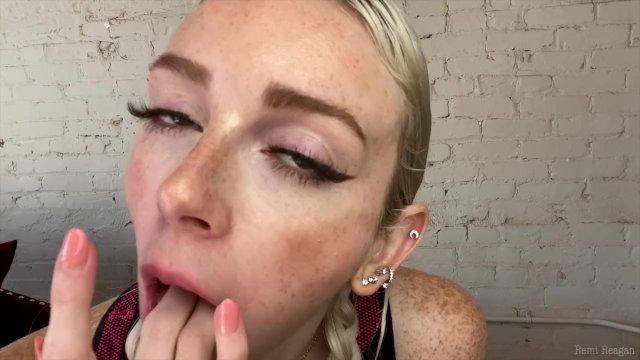 POV JOI Face Fetish FaceTime Call With Trainer Cum Countdown Roleplay - Remi Reagan