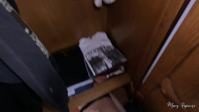 Fucked while STUCK in the closet