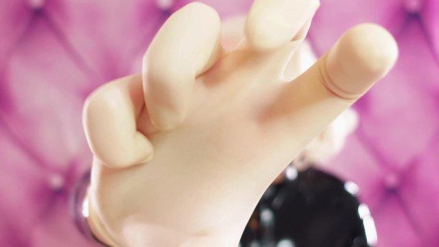 hot 2 layers of medical gloves - ASMR (SFW) video of Arya Grander - latex rubber